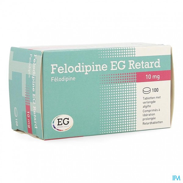 Felodipine EG Retard 10Mg Verl Afgifte Tabl 100 Apotheek Maes