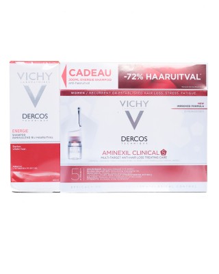 Vichy Dercos Aminexil Vrouw Amp 21x6ml+200ml Promo