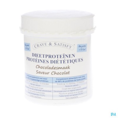 Crave & Satisfy Dieetproteinen Chocola Pot 200g