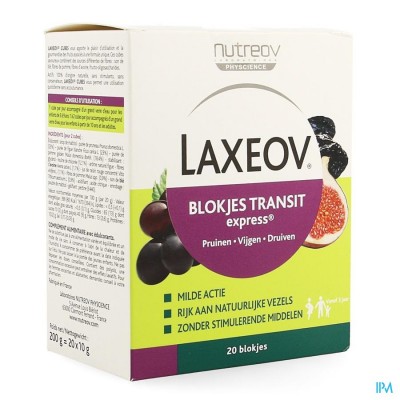 Laxeov Pruim-vijg-druif Palet 20x10g