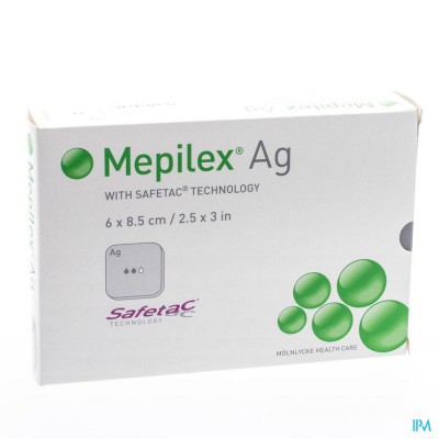 Mepilex Ag Verband Steriel 6,0x 8,5cm 5 287021