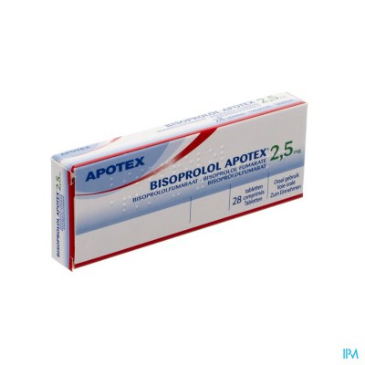 Bisoprolol Apotex 2,5mg Tabl 28