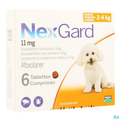 Nexgard 11mg S 2- 4kg Kauwtabl 6