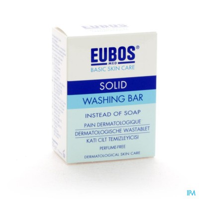 EUBOS COMPACT WASTABLET BLAUW Z/PARF 125G