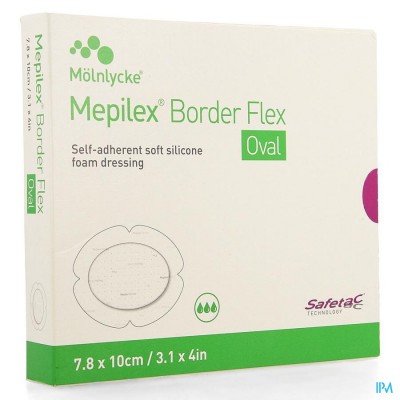Mepilex Border Flex Oval Verb 7,8x10cm 5 583500
