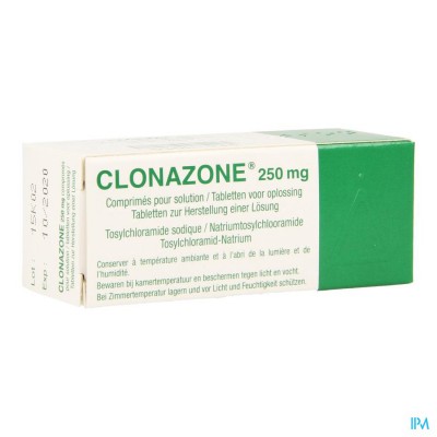 Clonazone 250mg Comp Voor Oplossing Tube Comp 60