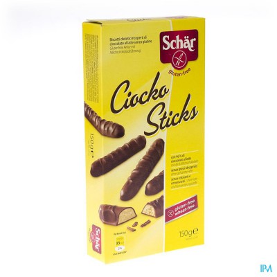 Schar Chiocko Sticks Glutenvrij 150g 6544 Revogan