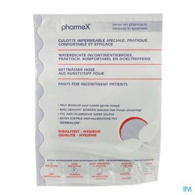 Pharmex Broek Incont -drukknop 50-56
