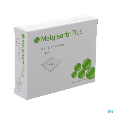 Melgisorb Plus Kp Ster 5x 5cm 10 252000