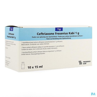 Ceftriaxone Fresenius Kabi 1g 15ml Vial