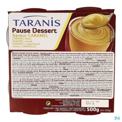 Taranis Pause Dessert Caramel 4x125g 3106 Revogan