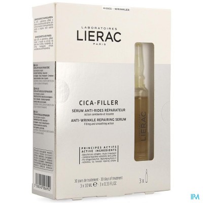 Lierac Cica Filler Serum A/rimpel Herst.amp 3x10ml
