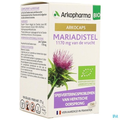 Arkocaps Mariadistel Bio Caps 150 Nf