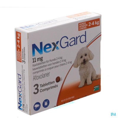 Nexgard 11mg S 2- 4kg Kauwtabl 3