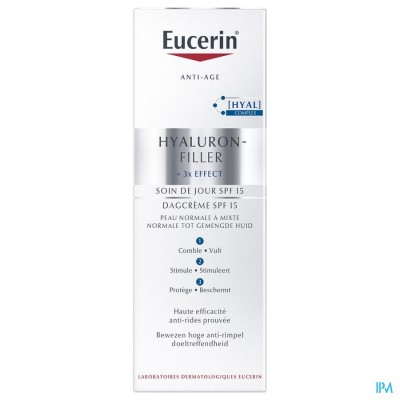Eucerin Hyaluron-filler X3 Dagcreme Ip15 N/m 50ml