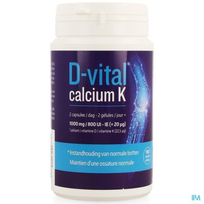 D-vital Calcium K Caps 180