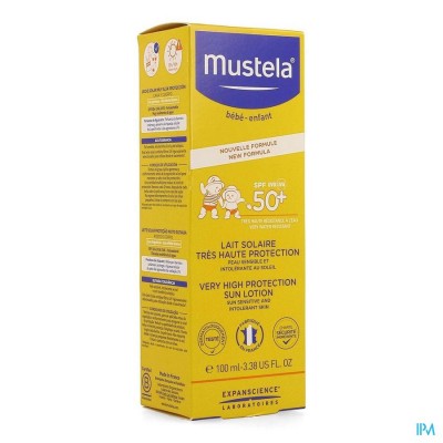 MUSTELA ZON MELK HEEL HOGE BESCHERM. IP50+ 100ML