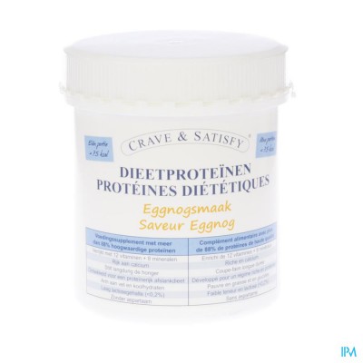 Crave & Satisfy Dieetproteinen Eggnog Pot 200g