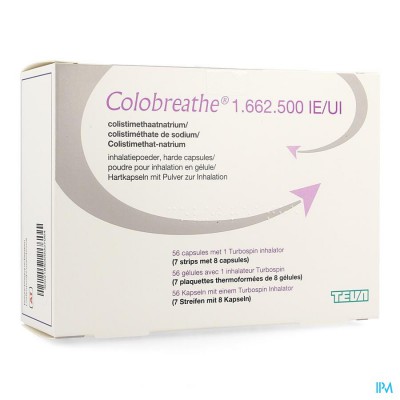 Colobreathe 1 662 500 Ui Inhalatie Pdr Caps 4x14