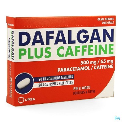 DAFALGAN PLUS CAFFEINE 500MG/65MG FILMOMH TABL 20