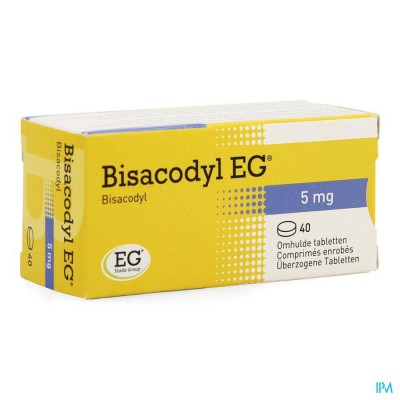 Bisacodyl Eg Comp Enrob 40 X 5mg