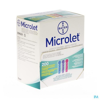 Bayer Microlet Lancetten Ster Gekleurd 200
