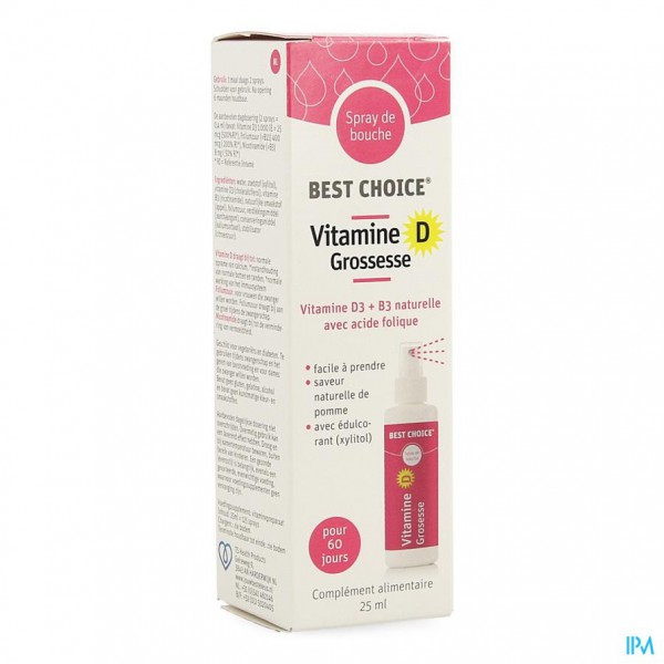 Best Choice Mondspray Vitamine D Zwangerschap 25ml | Apotheek