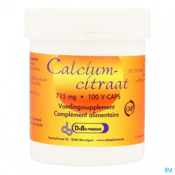 Calciumcitraat V-caps 100 Deba | Maes