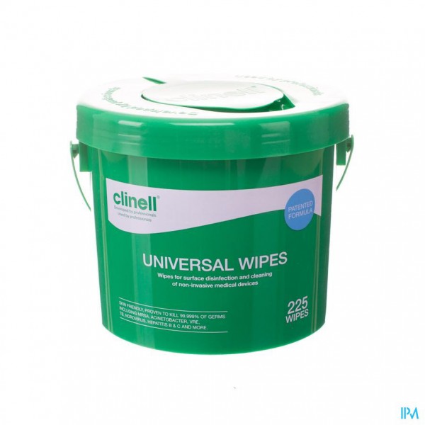 Clinell Universal Wipes Bucket 225 St
