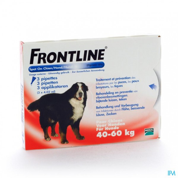 Frontline Spot On Hond 40-60kg Pipet 3x4,02ml