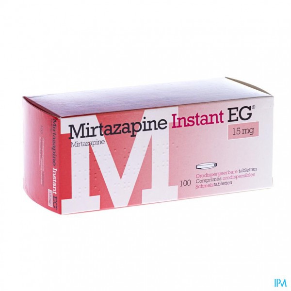 Mirtazapine Eg Instant 15 Mg Orodisp Tabl 100 Apotheek Maes 6983